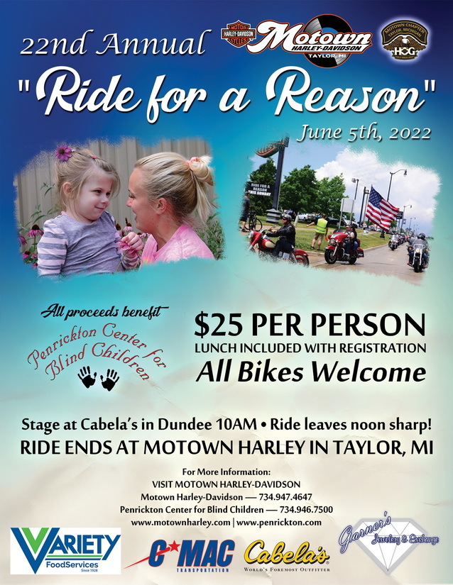 Ride for a Reason Motown Chapter 4375 Taylor Michigan H.O.G.